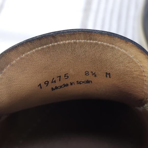 MAGNANNI Shoes Mens 8.5 Navy Blue Leather Bit Marbella Loafers Preppy Docksiders - Picture 8 of 14